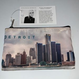 Detroit zip pouch NWT